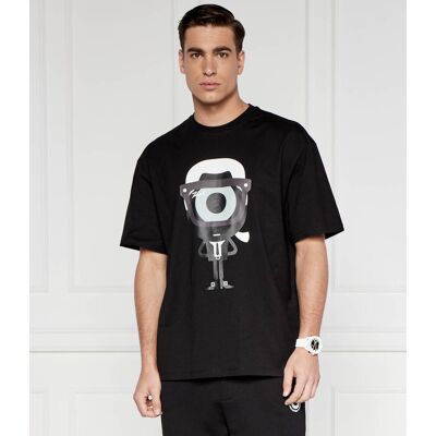 Karl Lagerfeld T-shirt Relaxed fit czarny L Karl Lagerfeld T-shirt Relaxed fit czarny L