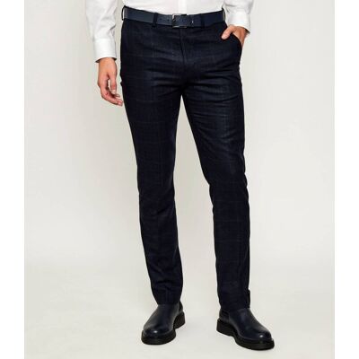 Tommy Hilfiger Spodnie chino Denton Straight fit z dodatkiem wełny granatowy 33/32 Tommy Hilfiger Spodnie chino Denton Straight fit z dodatkiem wełny granatowy 33/32