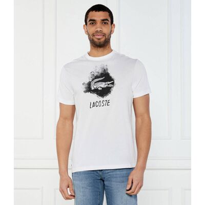 Lacoste T-shirt Ultra Dry Graphic Regular Fit biały XXL Lacoste T-shirt Ultra Dry Graphic Regular Fit biały XXL