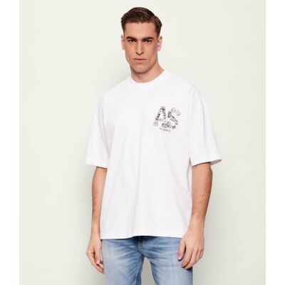 AllSaints T-shirt MIXTAPE Oversize fit biały L AllSaints T-shirt MIXTAPE Oversize fit biały L