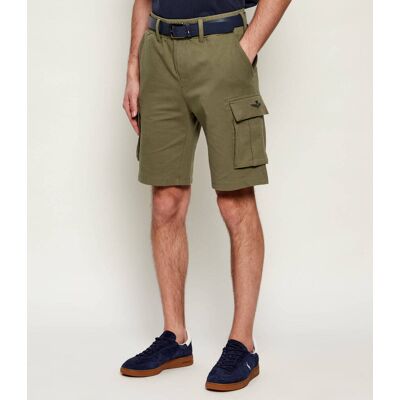 Aeronautica Militare Szorty Regular Fit oliwkowy XXL Aeronautica Militare Szorty Regular Fit oliwkowy XXL