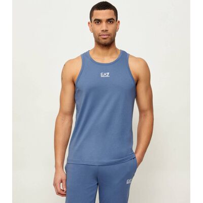 EA7 Tank top Slim Fit niebieski L EA7 Tank top Slim Fit niebieski L