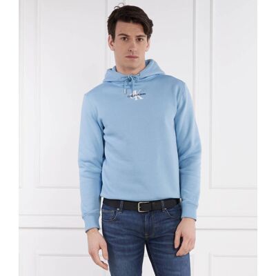 Calvin Klein Jeans Bluza MONOLOGO Regular Fit niebieski XL Calvin Klein Jeans Bluza MONOLOGO Regular Fit niebieski XL