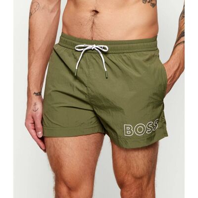 Boss BLACK Szorty kąpielowe Mooneye Regular Fit oliwkowy L Boss BLACK Szorty kąpielowe Mooneye Regular Fit oliwkowy L