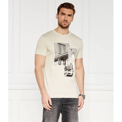 Joop! Jeans T-shirt 20Dismas-2 Regular Fit beżowy S Joop! Jeans T-shirt 20Dismas-2 Regular Fit beżowy S