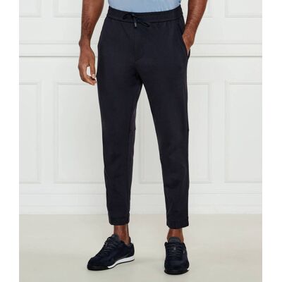 Boss GREEN Spodnie dresowe T_Flex-J Tapered fit granatowy 56 Boss GREEN Spodnie dresowe T_Flex-J Tapered fit granatowy 56