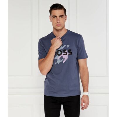 Boss BLACK T-shirt Regular Fit granatowy L Boss BLACK T-shirt Regular Fit granatowy L