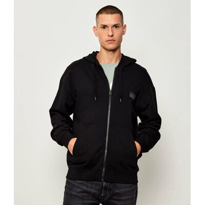 HUGO Bluza Delastomer Relaxed fit czarny M HUGO Bluza Delastomer Relaxed fit czarny M