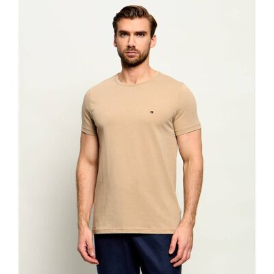 Tommy Hilfiger T-shirt Slim Fit stretch beżowy S Tommy Hilfiger T-shirt Slim Fit stretch beżowy S