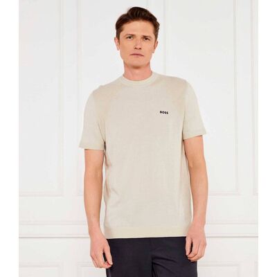 Boss GREEN T-shirt Momentum_Lite_T24 Regular Fit beżowy XL Boss GREEN T-shirt Momentum_Lite_T24 Regular Fit beżowy XL