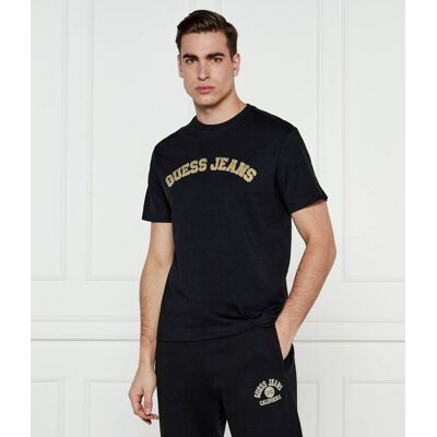 Guess Jeans T-shirt COLLEGIATE Regular Fit czarny XXL Guess Jeans T-shirt COLLEGIATE Regular Fit czarny XXL