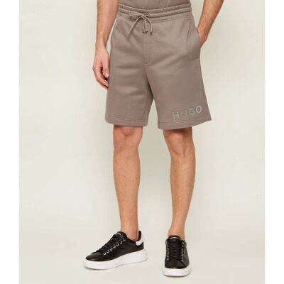 HUGO Szorty Dinkoe Regular Fit brązowy L HUGO Szorty Dinkoe Regular Fit brązowy L