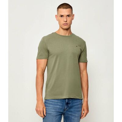 Tommy Jeans T-shirt Extra slim fit zielony XL Tommy Jeans T-shirt Extra slim fit zielony XL