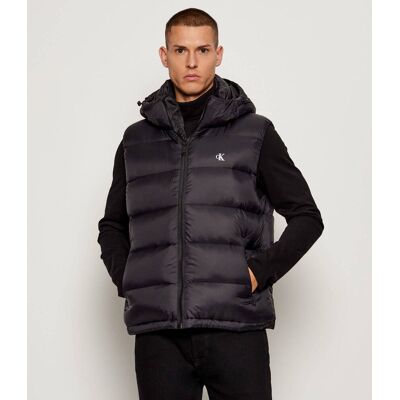Calvin Klein Jeans Puchowy bezrękawnik Regular Fit czarny L Calvin Klein Jeans Puchowy bezrękawnik Regular Fit czarny L