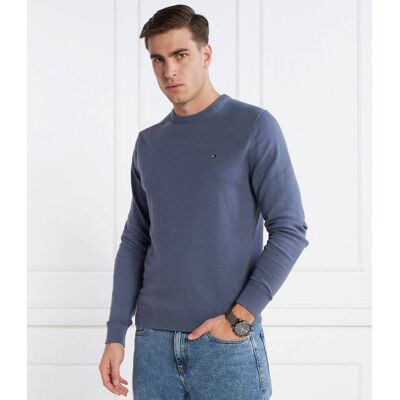 Tommy Hilfiger Sweter Regular Fit z dodatkiem kaszmiru morski S Tommy Hilfiger Sweter Regular Fit z dodatkiem kaszmiru morski S