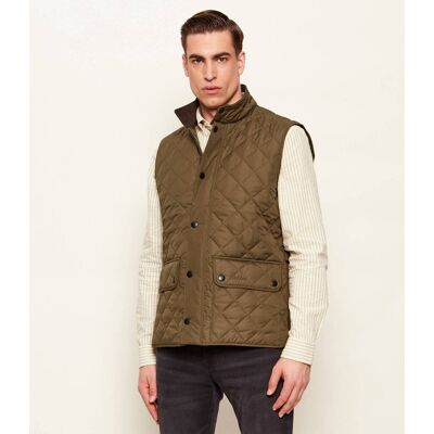 Barbour Bezrękawnik Lowerdale Regular Fit oliwkowy XL Barbour Bezrękawnik Lowerdale Regular Fit oliwkowy XL