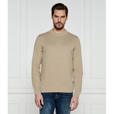 Boss BLACK Sweter Ecaio-P Regular Fit beżowy S Boss BLACK Sweter Ecaio-P Regular Fit beżowy S