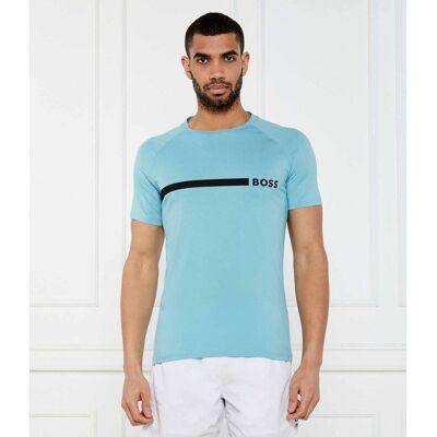 Boss BLACK T-shirt RN Slim Fit błękitny XL Boss BLACK T-shirt RN Slim Fit błękitny XL
