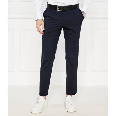 Boss BLACK Wełniane spodnie P-GENIUS-CW-WG-243 Modern fit granatowy 50 Boss BLACK Wełniane spodnie P-GENIUS-CW-WG-243 Modern fit granatowy 50