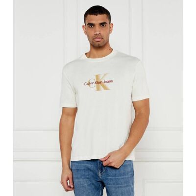 Calvin Klein Jeans T-shirt Regular Fit ecru L Calvin Klein Jeans T-shirt Regular Fit ecru L