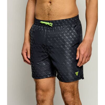 Guess Underwear Szorty kąpielowe NEW 4G Regular Fit grafitowy S Guess Underwear Szorty kąpielowe NEW 4G Regular Fit grafitowy S