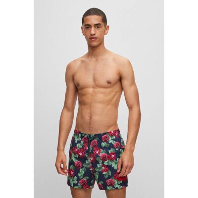 Hugo Bodywear Szorty kąpielowe BLOOM Regular Fit granatowy L Hugo Bodywear Szorty kąpielowe BLOOM Regular Fit granatowy L