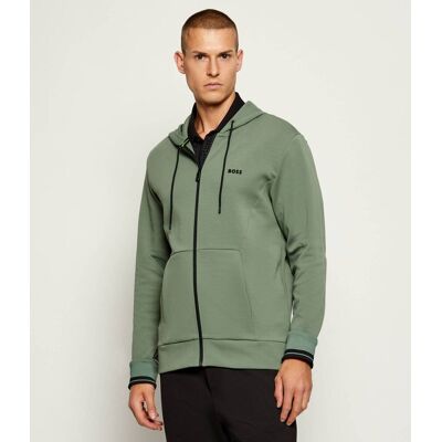 Boss GREEN Bluza FZ Hoodie Zone Regular Fit stretch zielony S Boss GREEN Bluza FZ Hoodie Zone Regular Fit stretch zielony S