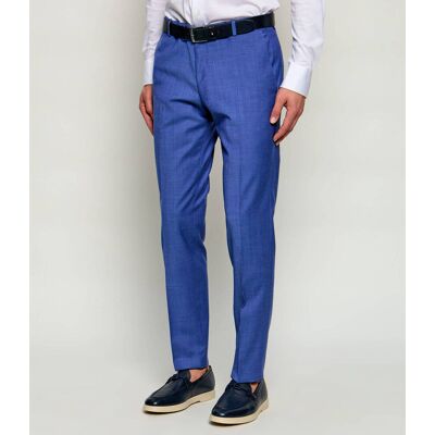 Joop! Wełniane spodnie Blayr Slim Fit niebieski 50 Joop! Wełniane spodnie Blayr Slim Fit niebieski 50