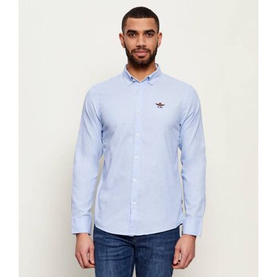 Aeronautica Militare Koszula Slim Fit błękitny XXL Aeronautica Militare Koszula Slim Fit błękitny XXL