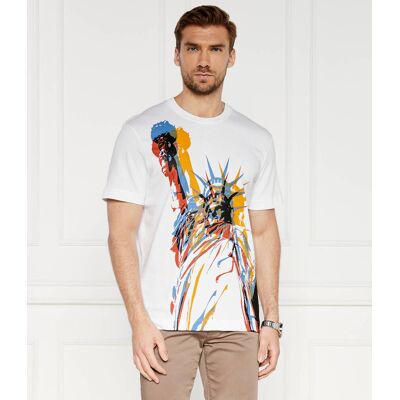 Joop! Jeans T-shirt Derek Modern fit kremowy XL Joop! Jeans T-shirt Derek Modern fit kremowy XL