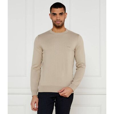 Boss BLACK Sweter Pacas-L Regular Fit beżowy XL Boss BLACK Sweter Pacas-L Regular Fit beżowy XL