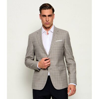 Joop! Wełniana marynarka Herby Slim Fit szary 56 Joop! Wełniana marynarka Herby Slim Fit szary 56