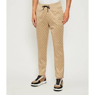 Guess ACTIVE Spodnie dresowe KORBIN Regular Fit beżowy L Guess ACTIVE Spodnie dresowe KORBIN Regular Fit beżowy L