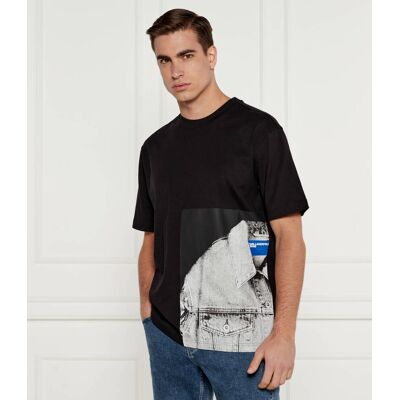 Karl Lagerfeld Jeans T-shirt Relaxed fit czarny M Karl Lagerfeld Jeans T-shirt Relaxed fit czarny M