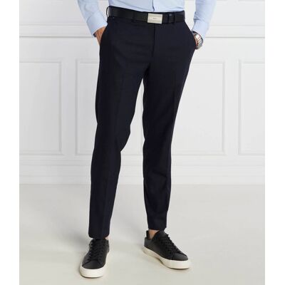 Boss BLACK Spodnie P Genius CW Slim Fit z dodatkiem wełny granatowy 54 Boss BLACK Spodnie P Genius CW Slim Fit z dodatkiem wełny granatowy 54