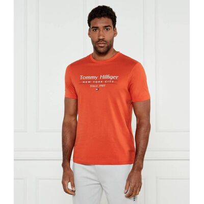 Tommy Hilfiger T-shirt Regular Fit pomarańczowy L Tommy Hilfiger T-shirt Regular Fit pomarańczowy L