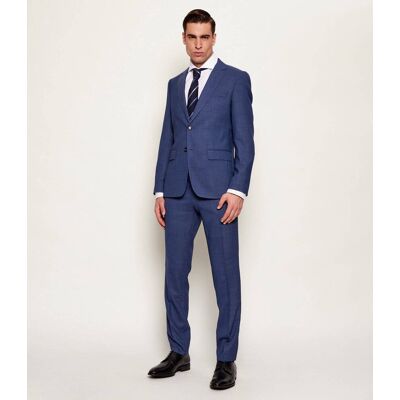 Boss BLACK Garnitur H-Huge-2Pcs-253 Slim Fit z dodatkiem wełny granatowy 54 Boss BLACK Garnitur H-Huge-2Pcs-253 Slim Fit z dodatkiem wełny granatowy 54