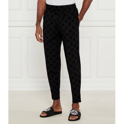 Hugo Bodywear Spodnie od piżamy Flock AOP Regular Fit czarny XXL Hugo Bodywear Spodnie od piżamy Flock AOP Regular Fit czarny XXL