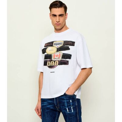 Dsquared2 T-shirt Iconique Loose fit biały XXXL Dsquared2 T-shirt Iconique Loose fit biały XXXL