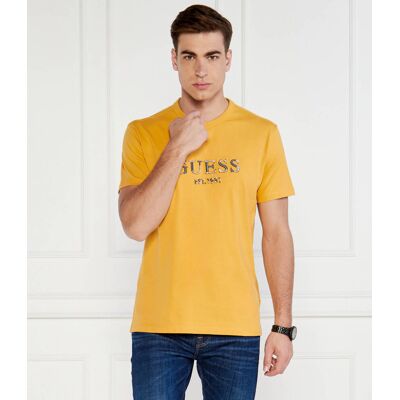 Guess T-shirt Regular Fit żółty XL Guess T-shirt Regular Fit żółty XL