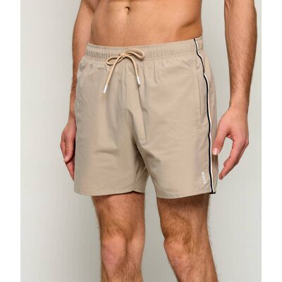 Boss BLACK Szorty kąpielowe Iconic Regular Fit beżowy L Boss BLACK Szorty kąpielowe Iconic Regular Fit beżowy L