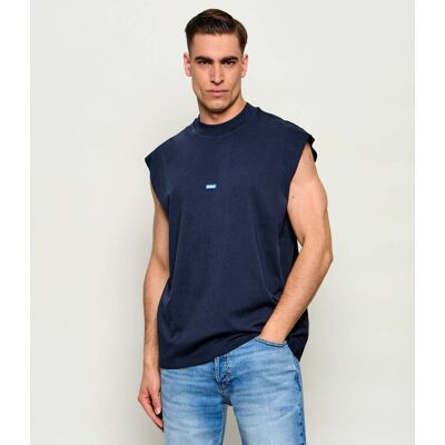 Hugo Blue Tank top Navertz Regular Fit granatowy XXL Hugo Blue Tank top Navertz Regular Fit granatowy XXL