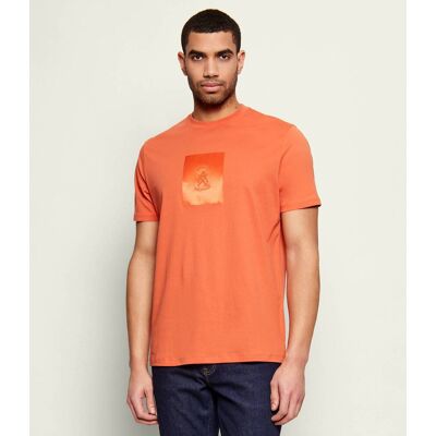 Giorgio Armani Exchange T-shirt Regular Fit pomarańczowy M Giorgio Armani Exchange T-shirt Regular Fit pomarańczowy M