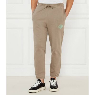 HUGO Spodnie dresowe Dacusi Loose fit żółty L HUGO Spodnie dresowe Dacusi Loose fit żółty L