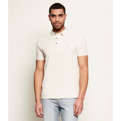 AllSaints Polo REFORM Slim Fit beżowy XXL AllSaints Polo REFORM Slim Fit beżowy XXL