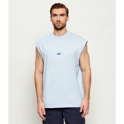 Hugo Blue Tank top Navertz Regular Fit błękitny L Hugo Blue Tank top Navertz Regular Fit błękitny L