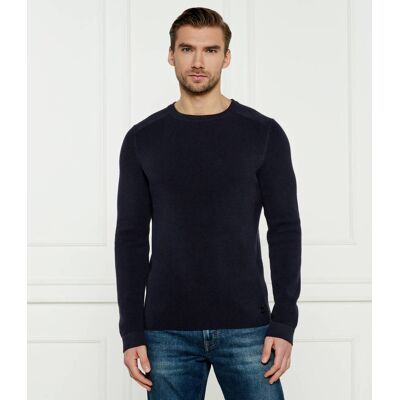 Joop! Jeans Sweter Orson Regular Fit granatowy M Joop! Jeans Sweter Orson Regular Fit granatowy M