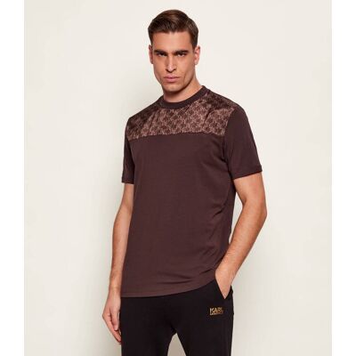 Karl Lagerfeld T-shirt Regular Fit brązowy XXL Karl Lagerfeld T-shirt Regular Fit brązowy XXL