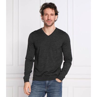 Boss BLACK Wełniany sweter Melba-P Slim Fit szary XL Boss BLACK Wełniany sweter Melba-P Slim Fit szary XL