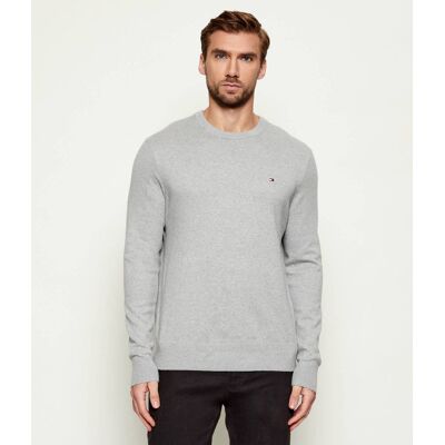 Tommy Hilfiger Sweter Regular Fit z dodatkiem kaszmiru szary S Tommy Hilfiger Sweter Regular Fit z dodatkiem kaszmiru szary S